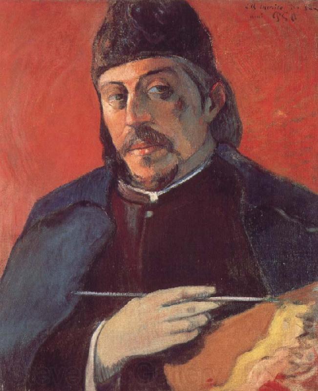 Paul Gauguin Take a palette of self-portraits Norge oil painting art